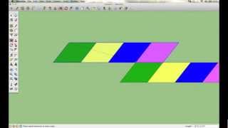 How to make Parallelogram Tessellation in SketchUp [upl. by Farant]