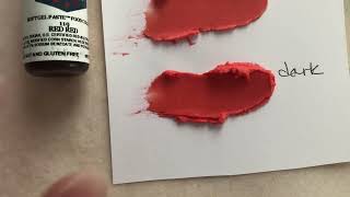 Americolor red red food coloring demo and review How to make red icing [upl. by Ellenehc]