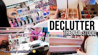 Gel Nail Studio  Declutter amp Organizing 😳 [upl. by Luisa]