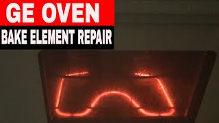 HOW TO REPLACE THE BAKE ELEMENT IN A GE OVEN [upl. by Mitchell]