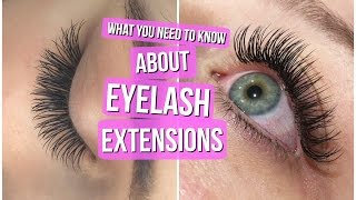 EYELASH EXTENSIONS 101  Everything you NEED to know [upl. by Ringo]