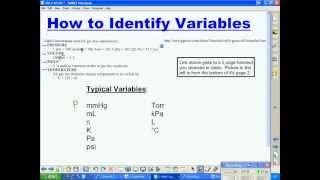 How to Identify Variables in Gas Law Problems [upl. by Yokoyama458]