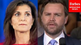 JD Vance Pressed By Reporter On Whether Will Nikki Haley Join Trump On The Campaign Trail [upl. by Foley75]