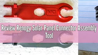 Review Renogy Solar Panel Connector Assembly Tool [upl. by Nylarahs797]