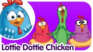 Lottie Dottie Chicken  UK  Nursery Rhymes and songs [upl. by Ayel]