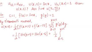 DAlemberts solution to a wave equation of infinite length [upl. by Reffinnej705]