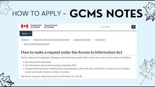 How to apply for GCMS NOTES [upl. by Mallissa583]