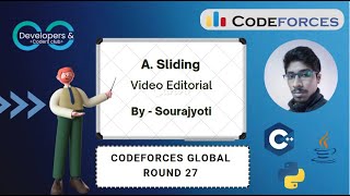 A Sliding Codeforces Global Round 27  Codeforces  DCC NITA [upl. by Bonneau]