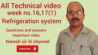 week no16171 Refrigeration system naresh sir iti Trade MRacviral video [upl. by Hannahc65]