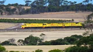 6025 60236022 with the first Aurizon  Tronox mineral sands train into Western Australia [upl. by Pitts]