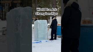 World Ice Art Championships in Fairbanks Alaska 🥶❄️ [upl. by Neltiac215]