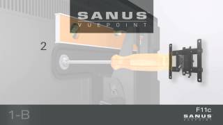 How To Install Your SANUS VuePoint F11c TV Mount [upl. by Chambers]