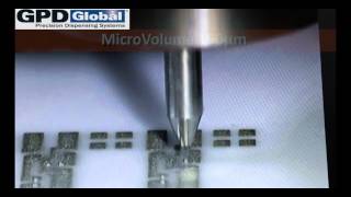 Solder Paste Dispensing Micro Volume Dots 01005 [upl. by Hilbert]