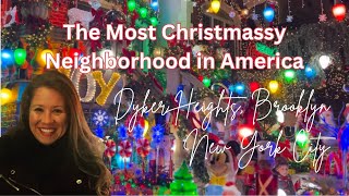 🎄NYC Christmas  Dyker Heights Brooklyn🎄christmas nyc dykerlights [upl. by Enamrej]