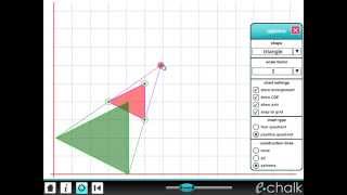 Enlargements teaching transformations with eChalk [upl. by Dreeda]