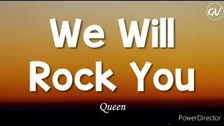 Queen  We Will Rock You  Full HD Lyrics Music Video [upl. by Marin]