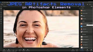 AIpowered JPEG Artifacts removal in Photoshop Elements [upl. by Enail936]