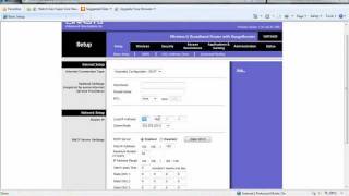 Linksys wireless router configuration over PTCL Dsl [upl. by Epilihp]