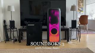 JBL PARTYBOX 1000 VS SOUNDBOKS 3 [upl. by Jankey819]