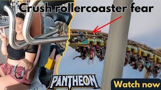 Busch Gardens Williamsburg Pantheon Front POV Front Row  Laylana  over come rollercoaster fear [upl. by Stringer816]