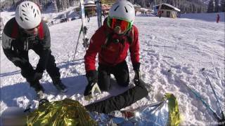 Medevac for skiing accident in hochfügen 2017 [upl. by Reynold]