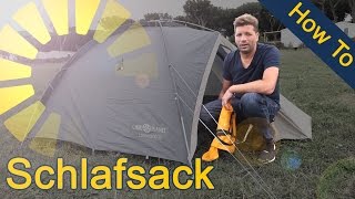 HOW TO  Schlafsack einpacken leicht gemacht [upl. by Ecinna]