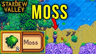 MOSS  HOW TO GET IT  LOCATION  Stardew Valley 16 [upl. by Aisercal132]