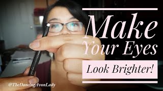 How to use Avons White Eyeliner to Brighten Your Eyes  Makeup Demo  Product First Impression [upl. by Rekab]