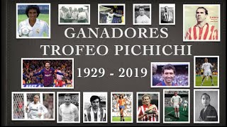 Ganadores del Trofeo ¨PICHICHI¨ Máximo goleador liga española [upl. by Aleydis]