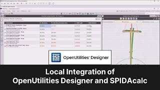 Local Integration of OpenUtilities Designer and SPIDAcalc [upl. by Matthias]