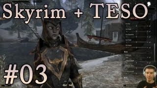 TES V Skyrim Lets Play 03  Female Breton Mage livestream  TESO talk [upl. by Needan55]