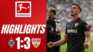 Borussia Mgladbach  VfB Stuttgart 13 Highlights Bundesliga 202425 [upl. by Adnulahs]