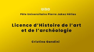 Licence dHistoire de lart et de larchéologie [upl. by Siloa]