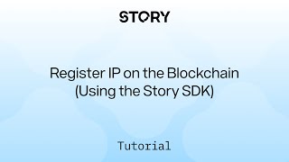 How to Register IP on the Blockchain Using the Story TypeScript SDK [upl. by Joerg]