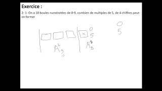 Analyse combinatoire Exercice 3 Partie 2 [upl. by Animsay479]