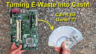 Turning EWaste Into Cash Smelting Gold amp Silver From Circuit Boards [upl. by Itak]