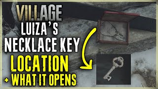 WHERE DOSE LUIZAS KEY GO IN RESIDENT EVIL 8 VILLAGE  LUIZAS NECKLACE LOCATION WHAT DOSE IT OPEN RE [upl. by Seidnac589]