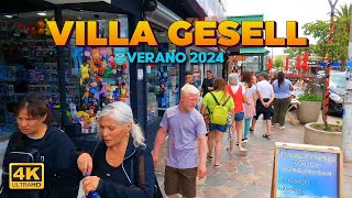 VILLA GESELL Walking Tour  Temporada 2024  ARGENTINA 4K 🇦🇷 [upl. by Ylaek740]