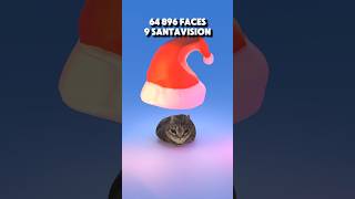 Spinning cat vs Santa hat subdivision 3danimation simulation santa cat [upl. by Homer275]