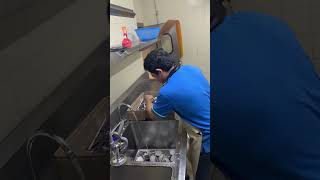 Dishwashing jobs in Thailand factory machinetools machine noodlemaker kitchen alat food [upl. by Nannette109]