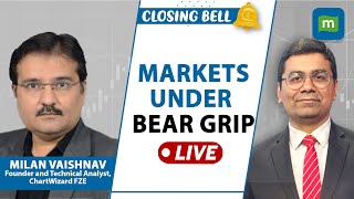 Live Sensex cracks 750 pts Nifty down 220 pts  Crude derivatives in focus  Closing Bell [upl. by Ahseen]