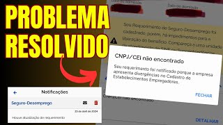 CNPJCEI não encontrado na hora de solicitar o Seguro Desemprego Saiba como resolver [upl. by Neyuq]