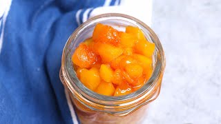 Peach Compote How to Make Simple Peach Sauce [upl. by Row]