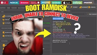 BOOT RAMDISK ERROR SOLUTION ERROR  Unable to connect to device by Unlock Tool [upl. by Anaig]