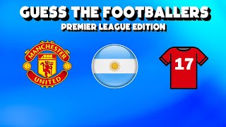 Guess The Footballer Quiz  Premier League Quiz  Logo Quiz [upl. by Yelsiap107]