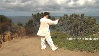 Tai Chi Qigong Hiking Staff for Beginners  C2 Taming tiger [upl. by Demona]