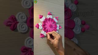 Rangoli designs for diwali simple and easy rangolidesign diwalirangoli shorts [upl. by Sorci]