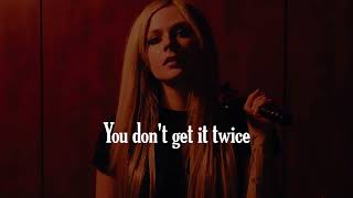 Avril Lavigne  Bite Me AcousticLyrics [upl. by Meggs]