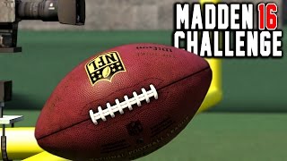 Can I Hit The Crossbar With A Kick  Madden 16 NFL Challenge [upl. by Frasco962]