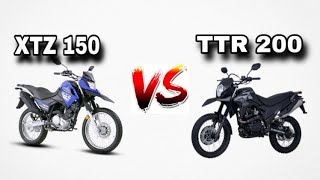 😳XTZ 150 VS TTR 200 [upl. by Alegnasor]